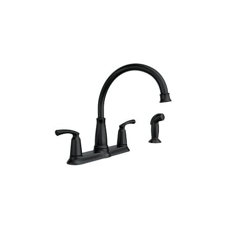 Moen Bexley Two-Handle High Arc Kitchen Faucet in Matte Black 87403BL